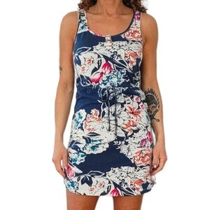 Lucky Brand Floral Dress Size Small White Blue